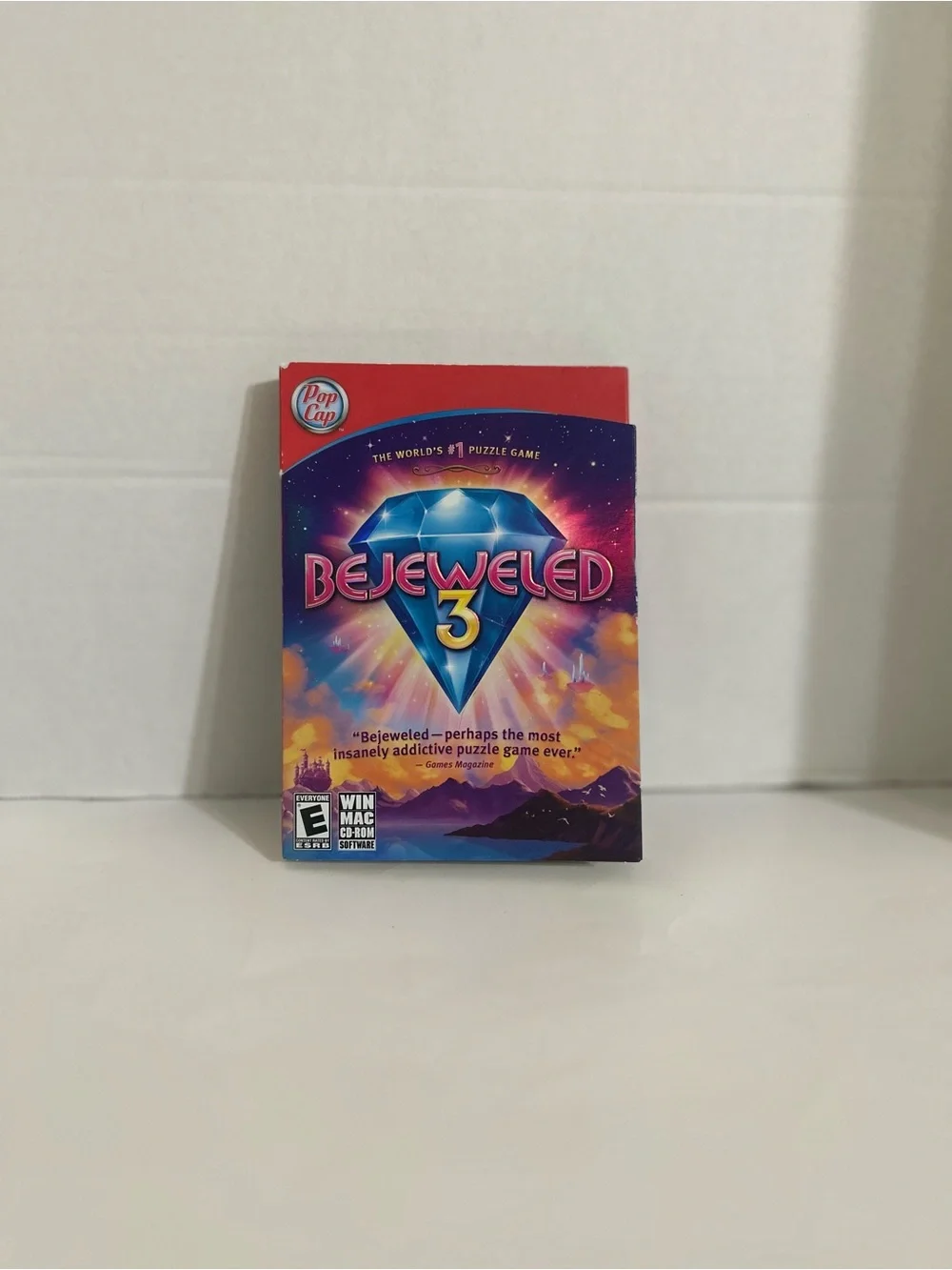 Bejeweled 3 (PC Windows/Mac CD-ROM, 2010) Pop Cap Games with Sleeve Case Cover